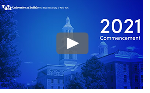 opening graphic of the 2021 commencement ceremony video